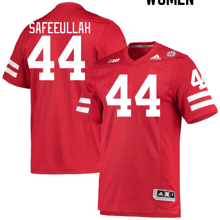 Women #44 Syncere Safeeullah Nebraska Cornhuskers College Football Jerseys Stitched Sale-Red